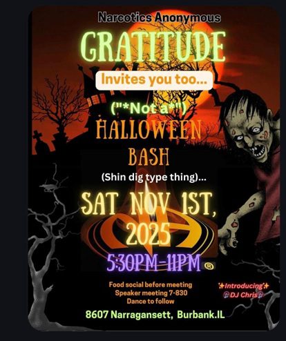 Gratitude Halloween Flyer